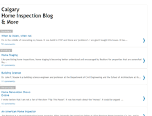 Tablet Screenshot of calgaryhomeinspectionblog.blogspot.com
