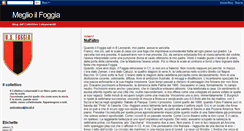 Desktop Screenshot of meglioilfoggia.blogspot.com