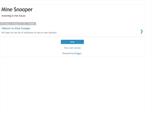Tablet Screenshot of minesnooper.blogspot.com