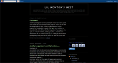 Desktop Screenshot of lilnewtonsnest.blogspot.com