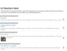 Tablet Screenshot of lilnewtonsnest.blogspot.com