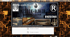 Desktop Screenshot of mistik-ajaib.blogspot.com