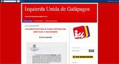 Desktop Screenshot of izquierdaunidagalapagos.blogspot.com