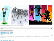 Tablet Screenshot of employmentnews24.blogspot.com