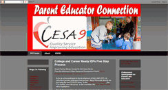 Desktop Screenshot of parent-educator-connection.blogspot.com