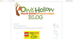 Desktop Screenshot of owlshollowtoysandgames.blogspot.com