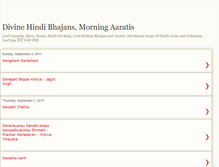 Tablet Screenshot of hindi-bhajans.blogspot.com