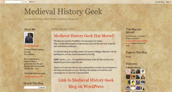 Desktop Screenshot of medievalhistorygeek.blogspot.com