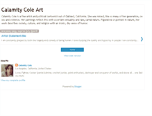 Tablet Screenshot of calamitycoleart.blogspot.com