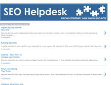 Tablet Screenshot of free-seo-helpdesk.blogspot.com