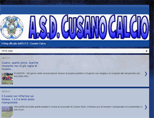 Tablet Screenshot of cusanocalcio.blogspot.com