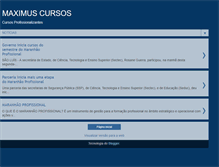 Tablet Screenshot of maximuscursosma.blogspot.com