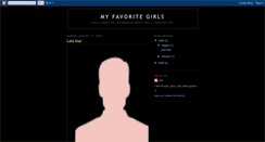 Desktop Screenshot of myfavgrls.blogspot.com