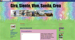 Desktop Screenshot of girasientevive.blogspot.com