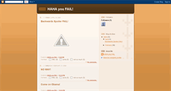 Desktop Screenshot of hahayoufail.blogspot.com