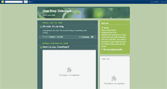 Desktop Screenshot of onestepsideways.blogspot.com