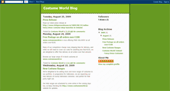 Desktop Screenshot of costumeworldblog.blogspot.com