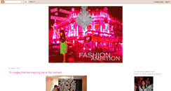 Desktop Screenshot of fashionambitions.blogspot.com
