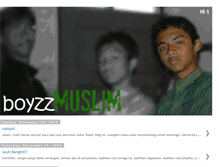 Tablet Screenshot of boyzzmuslim.blogspot.com