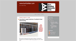 Desktop Screenshot of burtlumber.blogspot.com