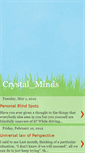 Mobile Screenshot of crystalmindss.blogspot.com