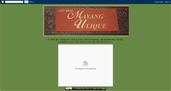 Desktop Screenshot of mayang-ulique.blogspot.com