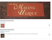 Tablet Screenshot of mayang-ulique.blogspot.com