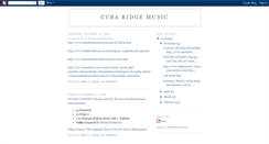 Desktop Screenshot of cubaridgemusic.blogspot.com