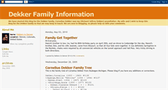 Desktop Screenshot of dekkerblog.blogspot.com