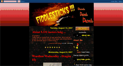 Desktop Screenshot of fiddlesticks-dumbfiddler.blogspot.com