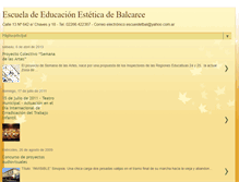 Tablet Screenshot of escuelaesteticabalcarce.blogspot.com