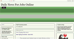 Desktop Screenshot of dailyopportunitiesforjobsonline.blogspot.com