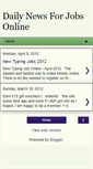 Mobile Screenshot of dailyopportunitiesforjobsonline.blogspot.com