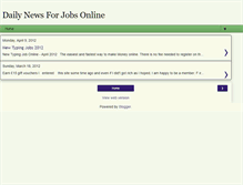 Tablet Screenshot of dailyopportunitiesforjobsonline.blogspot.com