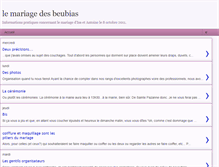 Tablet Screenshot of lemariagedesbeubias.blogspot.com