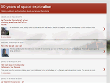 Tablet Screenshot of 50yearsofspaceexploration.blogspot.com