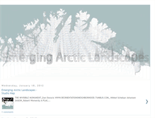 Tablet Screenshot of emergingarcticlandscapes.blogspot.com