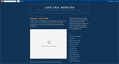 Desktop Screenshot of lakeeriemonster.blogspot.com