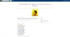 Desktop Screenshot of missechohuang.blogspot.com