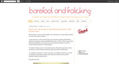 Desktop Screenshot of barefootandfrolicking.blogspot.com