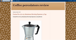 Desktop Screenshot of coffee-percolators.blogspot.com