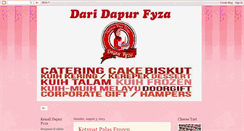 Desktop Screenshot of dapurfyza.blogspot.com