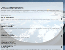 Tablet Screenshot of christianhomemakinghomeschooling.blogspot.com