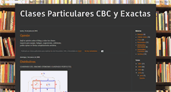 Desktop Screenshot of clasesparticularescbc.blogspot.com