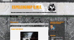 Desktop Screenshot of espeleoume.blogspot.com