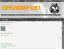 Tablet Screenshot of espeleoume.blogspot.com