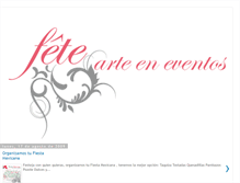 Tablet Screenshot of fetearteeneventos.blogspot.com