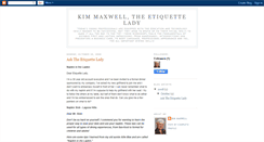 Desktop Screenshot of kimmaxwelletiquette.blogspot.com