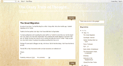 Desktop Screenshot of crazytrainofthought.blogspot.com