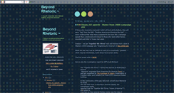 Desktop Screenshot of beyondrhetoric.blogspot.com